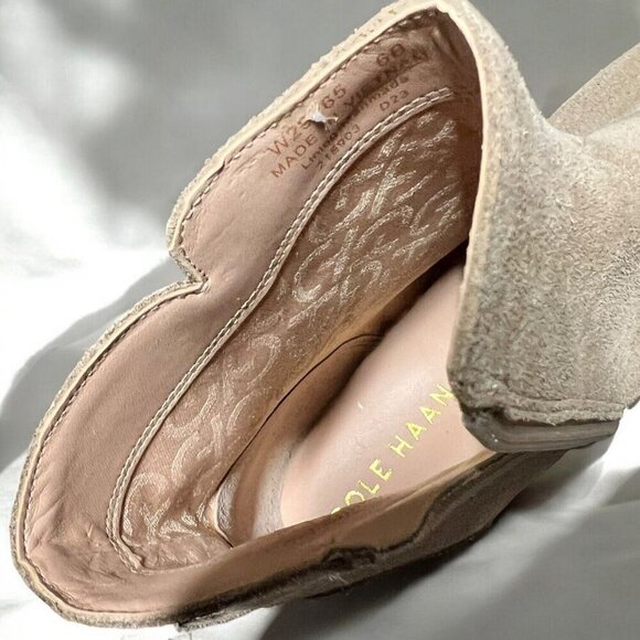 🌻NWOT Cole Haan Grand OS Hampshire Tan Suede Buckle Bootie Women's Size 6 - Picture 8 of 11